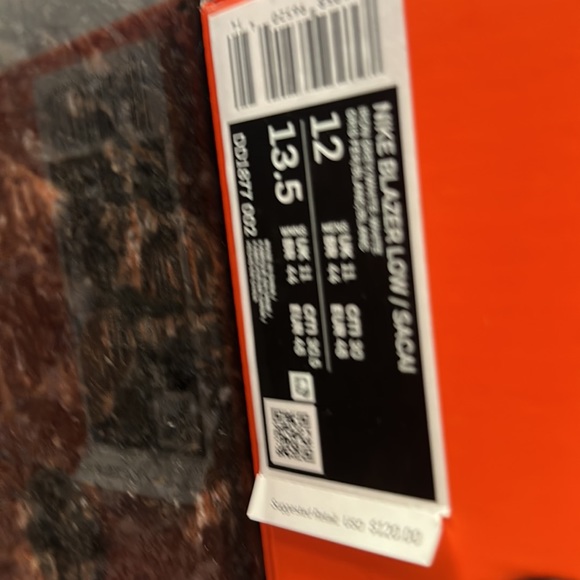 Nike blazer low / sacai men’s size 12 - Picture 2 of 5